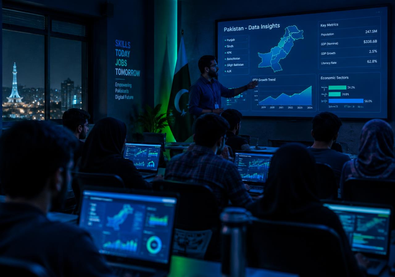 A DataUpto class learning data analysis on live dashboards